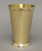 Picture of Brass Julep Cup Polished  or  Vase Bead Border Set/4  | 3.75"D x 5.75"H |  Item No. 99609