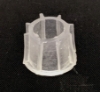 Picture of SOLD Glass Peg Votive Candle Holder with Crosshatch Etching Set/4 | 2.75"Dx4"H | Item No.20143