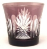 Picture of Votive Candle Holder Etched Amethyst Color Glass Set of 6 |3.5"Dx3.25"H|  Item No.20651