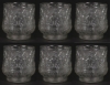 Picture of Votive Candle Holder Clear Glass Embossed Set of 6 |3"Dx3.5"H|  Item No.16082