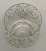 Picture of Set/6 Votive Candle Holders Clear Glass Embossed  |3"Dx3.5"H|  Item No.16082