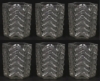 Picture of Set/6 Votive Candle Holder Clear Glass Hexagon  |3"Dx3"H|  Item No.16083