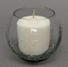 Picture of Set/4 Votive Candle Holder Clear Cut Glass Ball  |5"Dx4"H|  Item No. 20158