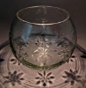 Picture of Set/4 Votive Candle Holder Clear Cut Glass Ball  |5"Dx4"H|  Item No. 20158