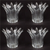 Picture of Votive Holder Clear Glass Lilly Shaped Set of 4 |6"D x 5"H|  Item No. 21550