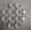 Picture of Set/12 Votive Candle Holder Clear Glass Tulip Shape  |2.25"Dx2.25"H|   Item No.28801