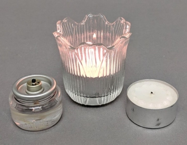 Picture of Set/12 Votive Candle Holder Clear Glass Tulip Shape  |2.25"Dx2.25"H|   Item No.28801
