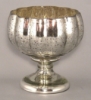 Picture of IMPERFECT Silver Mercury Glass Bowl Dry Flower Arrangement  Lotus Shape Set/2 | 5"Dx5.5"H |  Item No. 16017 See description
