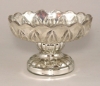 Picture of Silver Bowl Mercury Glass Dry Flower Arrangement  Low Tray Top Set/2 | 6"Dx4"H |  Item No. 16133X