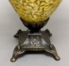 Picture of Gold Vase Mosaic Glass Cone Metal Base With Handles  | 6.5"Dx10"H |  Item No. 66134
