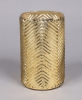 Picture of Gold Mercury Glass Cylinder Vase with Lines Set/2  | 4.75"Dx8.25"H |  Item No. 16051