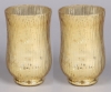 Picture of Gold Mercury Glass Hurricane Vase with Lines Set/2  | 4.75"Dx8"H | Item No. 16054