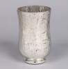 Picture of Silver Vase Mercury Glass Hurricane with Lines Set/2  | 4.75"Dx8"H | Item No. 16064