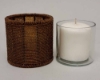 Picture of Brown Bead Votive Candle Holder with Glass Insert Set of 2 | 4"Dx4"H | Item No. 20416
