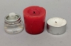 Picture of Brown Bead Votive Candle Holder on Three Ball Feet Set of 4 I 2.75"Dx3.5"H I Item No. 20434