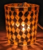 Picture of Votive Candle Holder Mirror Mosaic Taper Gold  Set of 6  | 2.5"Dx3"H |  Item No. 46118