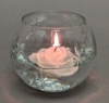 Picture of SOLD Votive Candle Holder Glass Votive on Brass Grape Base Set of 2  |5"Dx3.5"H|  Item No.09043