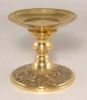 Picture of Votive Candle Holder Brass Stand w/ Green Mosaic Sphere |5.00"D x 7.50"H| Item No.90354