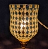 Picture of Peg Votive Candle Holder Mirror Mosaic Silver  Set of 4  | 3"Dx4.25"H |  Item No.23264