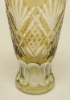 Picture of Amber Bud Vase Cut Glass Wedding Decoration Wine Flute Set/2  | 2.25"Dx6.5"H |  Item No. 20609