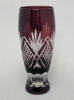 Picture of Ruby Red Bud Vase Cut Glass Wine Glass Shape Set/2  | 2.25"Dx6.5"H | Item No. 20629