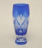 Picture of Cobalt Blue Bud Vase Cut Glass Wedding Decoration Wine Flute Set/2  | 2.25"Dx6.5"H | Item No. 20649