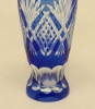 Picture of Cobalt Blue Bud Vase Cut Glass Wedding Decoration Wine Flute Set/2  | 2.25"Dx6.5"H | Item No. 20649