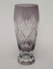 Picture of Amethyst Bud Vase Cut Glass Wedding Decoration Wine Flute Set/2   | 2.25"Dx6.5"H | Item No. 20659