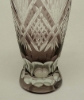 Picture of Amethyst Bud Vase Cut Glass Wedding Decoration Wine Flute Set/2   | 2.25"Dx6.5"H | Item No. 20659