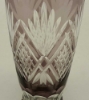 Picture of Amethyst Bud Vase Cut Glass Wedding Decoration Wine Flute Set/2   | 2.25"Dx6.5"H | Item No. 20659