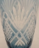 Picture of Light Blue Bud Vase Cut Glass Wedding Decoration Wine Flute Set/2  | 2.25"Dx6.5"H | Item No. 20669