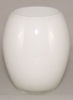 Picture of White Vase Glass Convex Floral Centerpiece Set/2  | 4"D x 7"H |  Item No. 12107