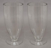 Picture of Clear Glass Vase Cone Shape with Base Set/2 | 4.5"Dx10"H | Item No. 18103