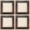 Picture of Charger Plate Glass Square with Black Border Set/4  | 12" x 12" |  Item No. 20520