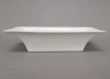 Picture of White Ceramic Rectangle Bowl Container  | 6.5"x15.5"x3.5"H |  Item No. K00111
