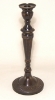 Picture of Bronze Patina on Brass Candle Holder Round Embossed Set/2 | 4.75"Dx12"H |  Item No. K76557