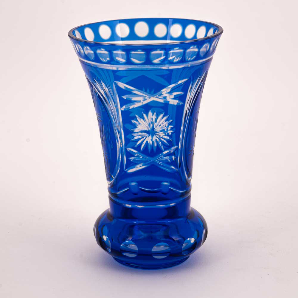 Bud Vase Etched Glass Cobalt Blue Set Of 2 375dx575h Item No 20648uniquely Yours 1102