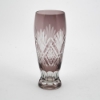 Picture of Amethyst Bud Vase Cut Glass Wedding Decoration Wine Flute Set/2   | 2.25"Dx6.5"H | Item No. 20659