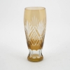 Picture of Amber Bud Vase Cut Glass Wedding Decoration Wine Flute Set/2  | 2.25"Dx6.5"H |  Item No. 20609