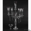 Picture of Candelabra Crystal Four Arms and Bowl | 20"W x 33.5"H | Item No. 20217 FREE SHIPPING