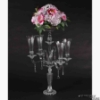 Picture of Candelabra Crystal Four Arms and Bowl | 20"W x 33.5"H | Item No. 20217 FREE SHIPPING