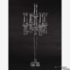 Picture of Crystal Candelabra Five Light with Hurricane Shades | 16"W x 35"H | Item No. 20228 FREE SHIPPING