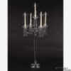 Picture of Crystal Candelabra Five Light with Hurricane Shades | 16"W x 35"H | Item No. 20228 FREE SHIPPING