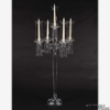Picture of Crystal Candelabra Five Light with Hurricane Shades | 16"W x 35"H | Item No. 20228