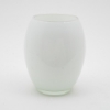 Picture of White Vase Glass Convex Floral Centerpiece Set/2  | 4"D x 7"H |  Item No. 12107