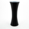 Picture of Black Vase Glass Concave Shaped Floral Centerpiece  Set/2  | 6.25"Dx15.5"H |  Item No. 12203