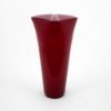 Picture of Red Vase Glass Square Top Floral Centerpiece  | 6.25"Dx15"H |  Item No. 12406