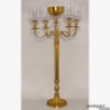Picture of Antique Gold on Brass Candelabra 4 Light & Bowl + Glass Votives | 16.5"W x 36"H | Item No. 37580