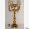 Picture of Antique Gold on Brass Candelabra 4 Light & Bowl or 5 Lights | 17.5"W x 35"H | Item No. 37591