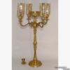 Picture of Antique Gold on Brass Candelabra 4 Light & Bowl or 5 Lights | 18.5"W x 34"H | Item No. 37593